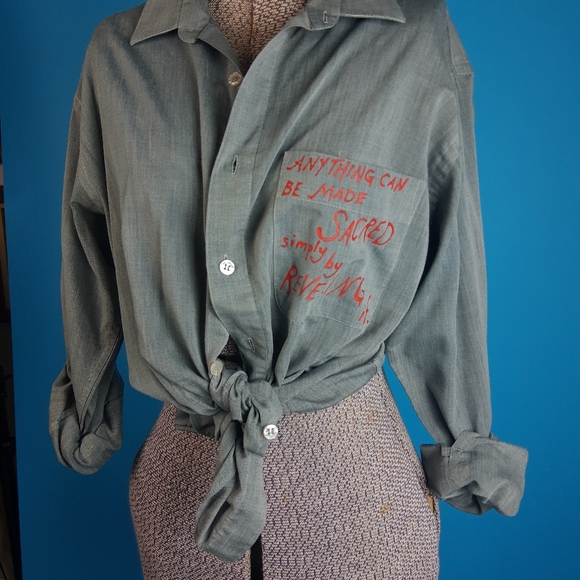 Hand Painted Button Down - Picture 4 of 5